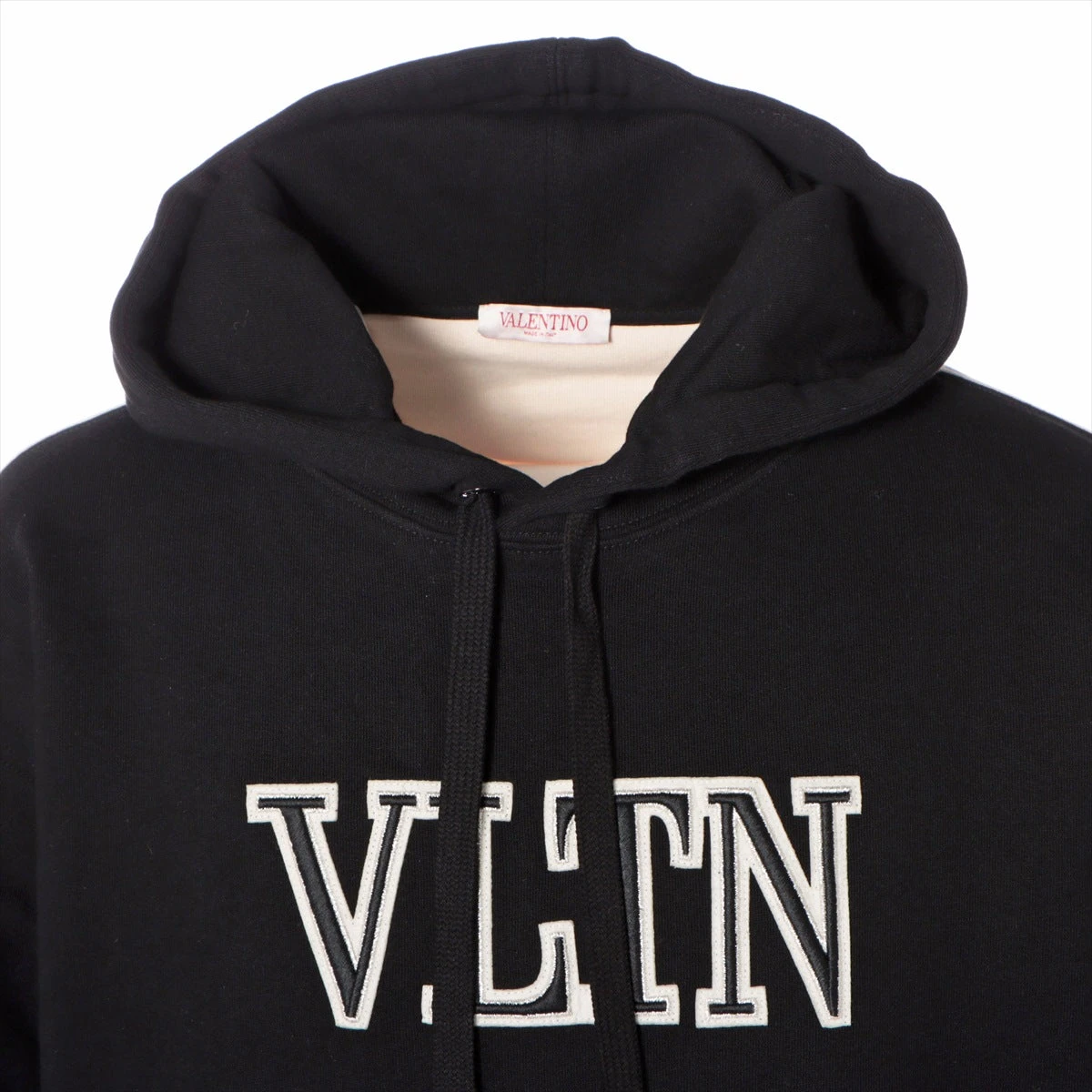 ヴァレンティノ VLTN コットン パーカー S メンズ ブラック