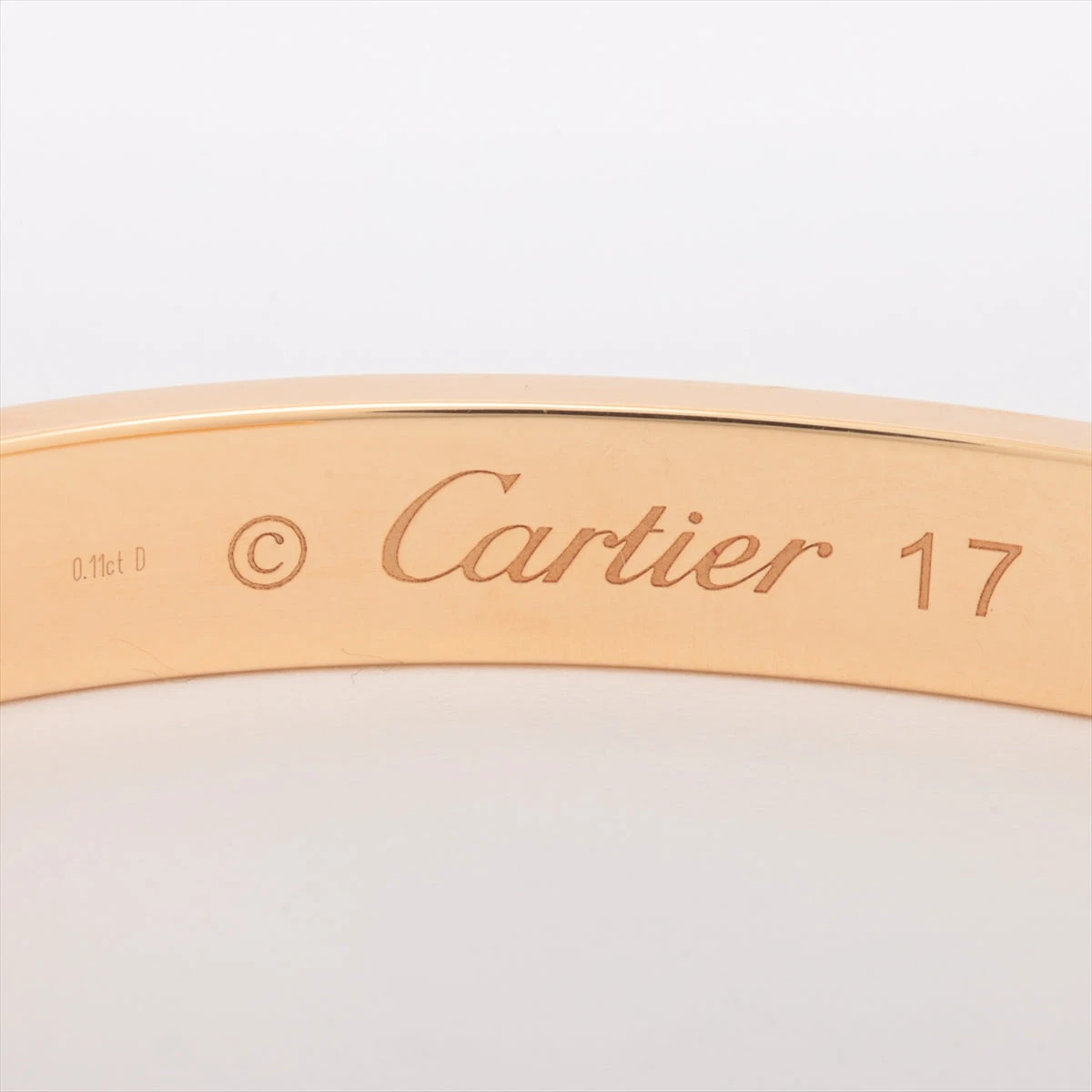 カルティエ ラブ オープン Au750 ブレスレット 17号 カルティエ(CARTIER)カルティエ オープンラブブレス