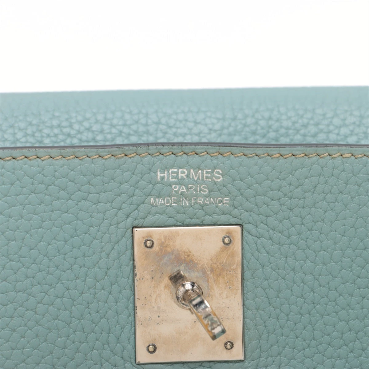 エルメス バーキン35 トリヨンクレマンス ブルーラン シルバー金具 □M 