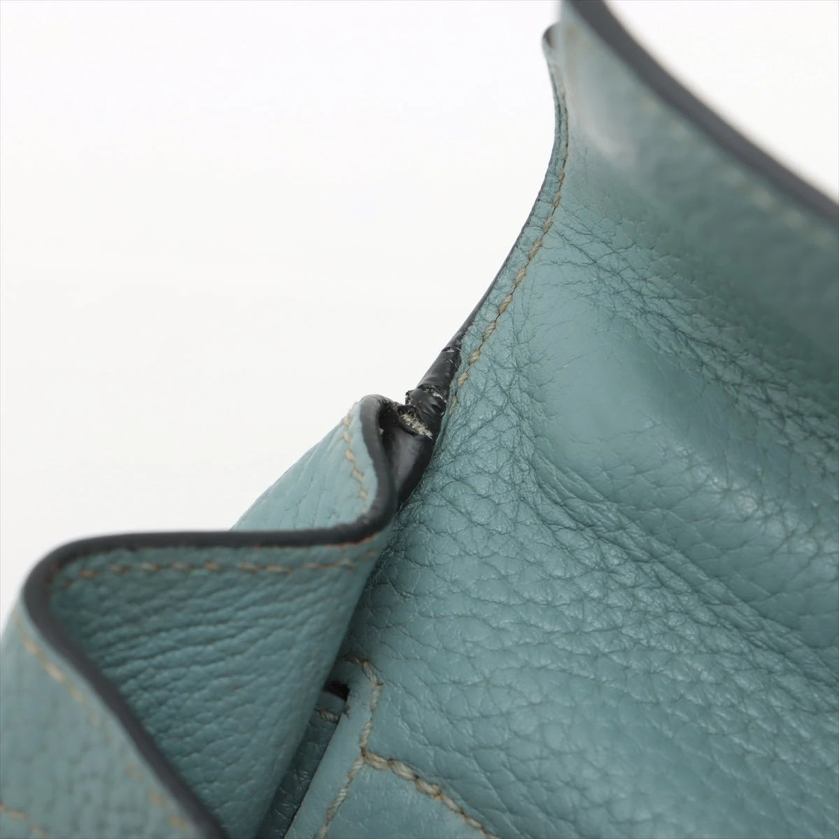 エルメス バーキン35 トリヨンクレマンス ブルーラン シルバー金具 □M 