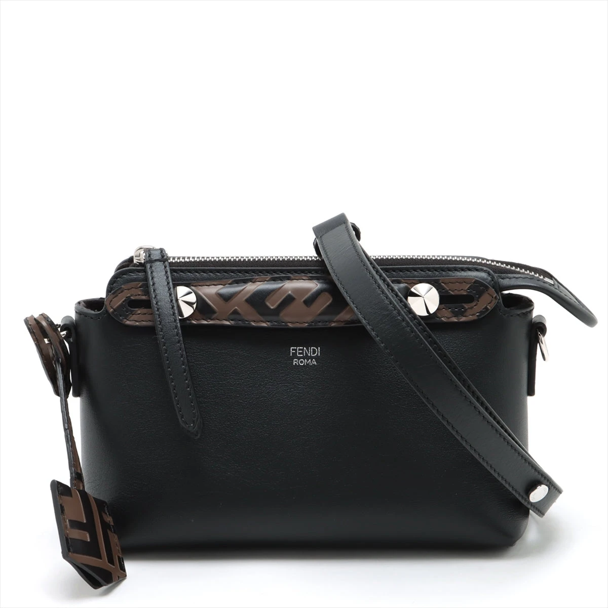 FENDI ズッカ柄シルバー金具ミニバニティバック　ヴィテージ FENDI ズッカ柄シルバー金具ミニバニティバックヴィテージ