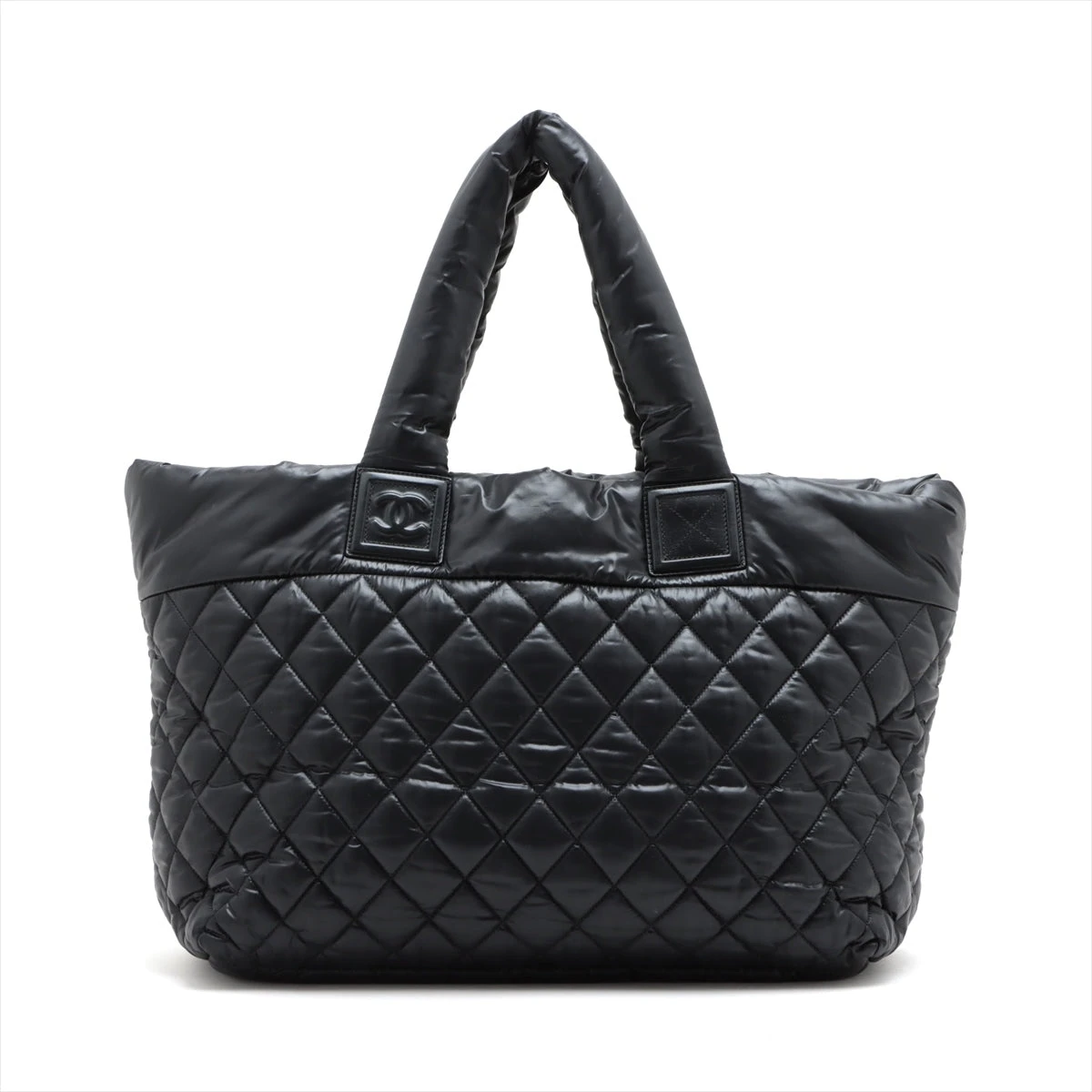 シャネル　コココクーン　ナイロン　トートバッグ　シルバー CHANEL シャネル コココクーン シルバー金具 トートバッグ