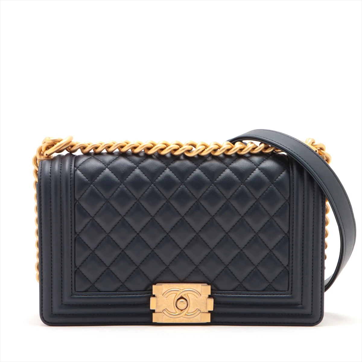 美品 CHANEL ボーイシャネル 25 マトラッセ チェーンショルダーバッグ CHANEL SALE シャネル ボーイシャネル マトラッセ25 チェーン