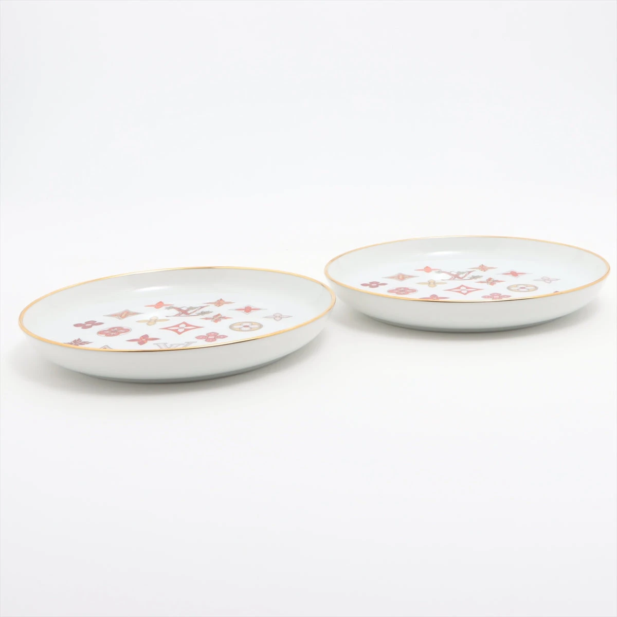 【最安値挑戦】 ヴィトン GI0461 セット4アシェット モノグラムフラワー LG5119 食器