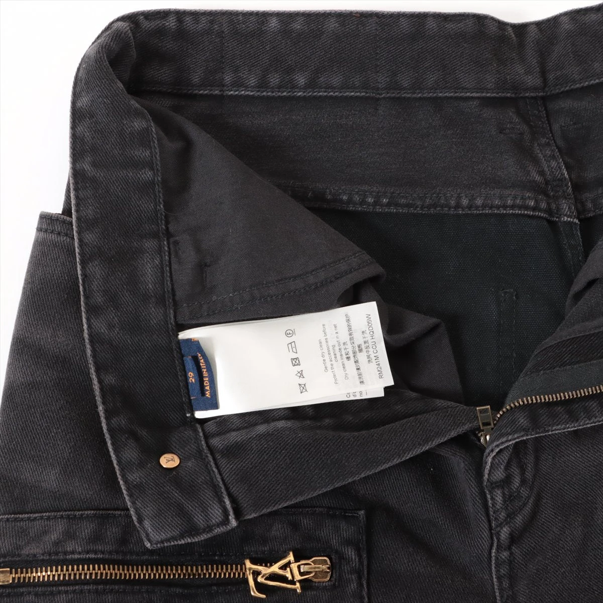 ヴィトン 24SS コットン×ポリエステル デニムパンツ 29 メンズ