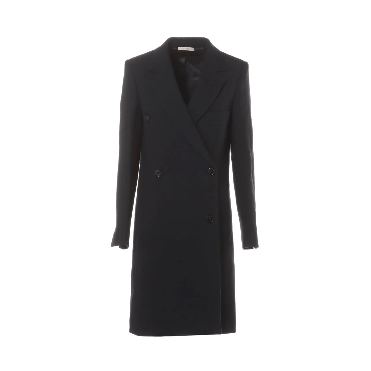 CELINE ブラック ウールクロンビーコート CELINE セリーヌ クロンビーコート Bランク. : 質屋さのや Yahoo