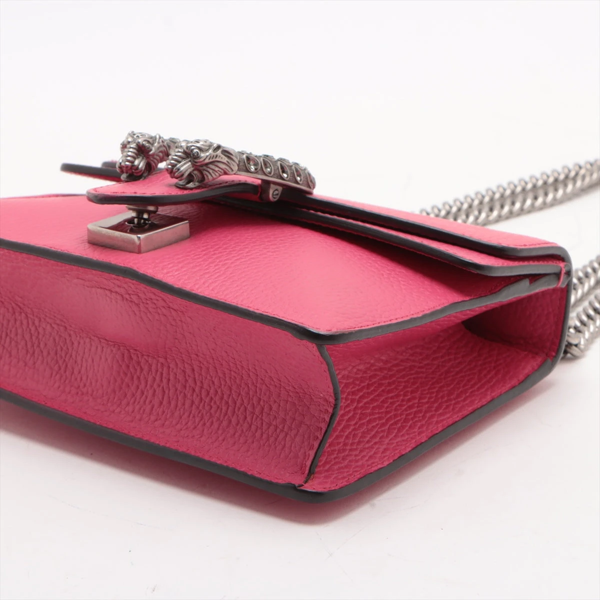 グッチ ディオニュソラス フラワー チェーン ショルダーバッグ ピンク レザー Gucci Ken Scott Dionysus Black Pink Chain Flower Bag Leather