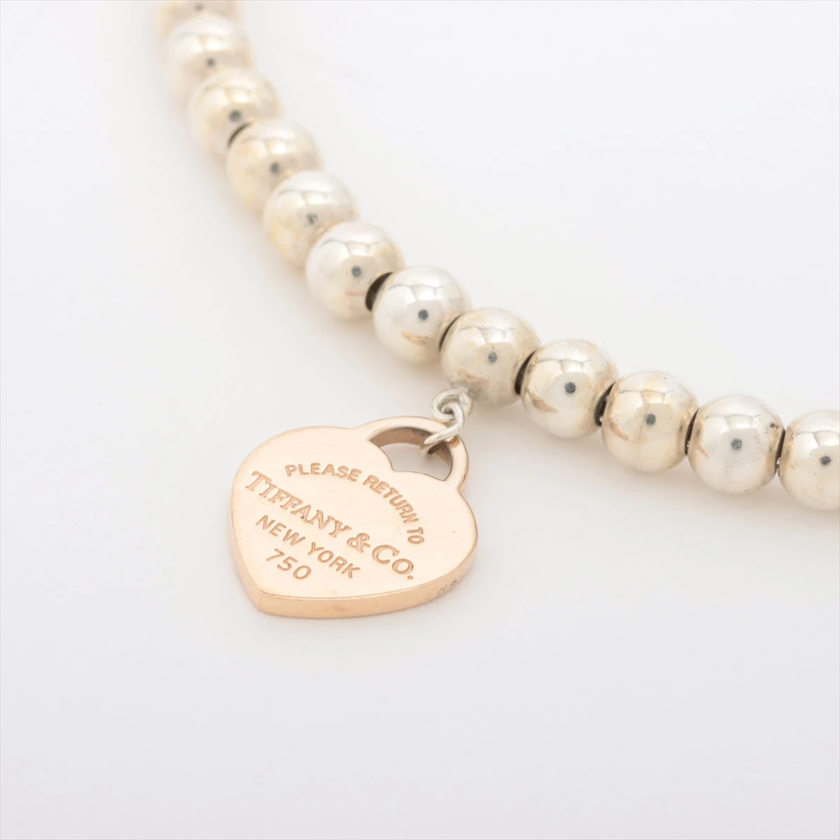 ティファニー リターントゥ ミニハートタグ ビーズ シルバー925 ブレスレット ティファニー リターントゥティファニー ミニハートタグ ビーズ