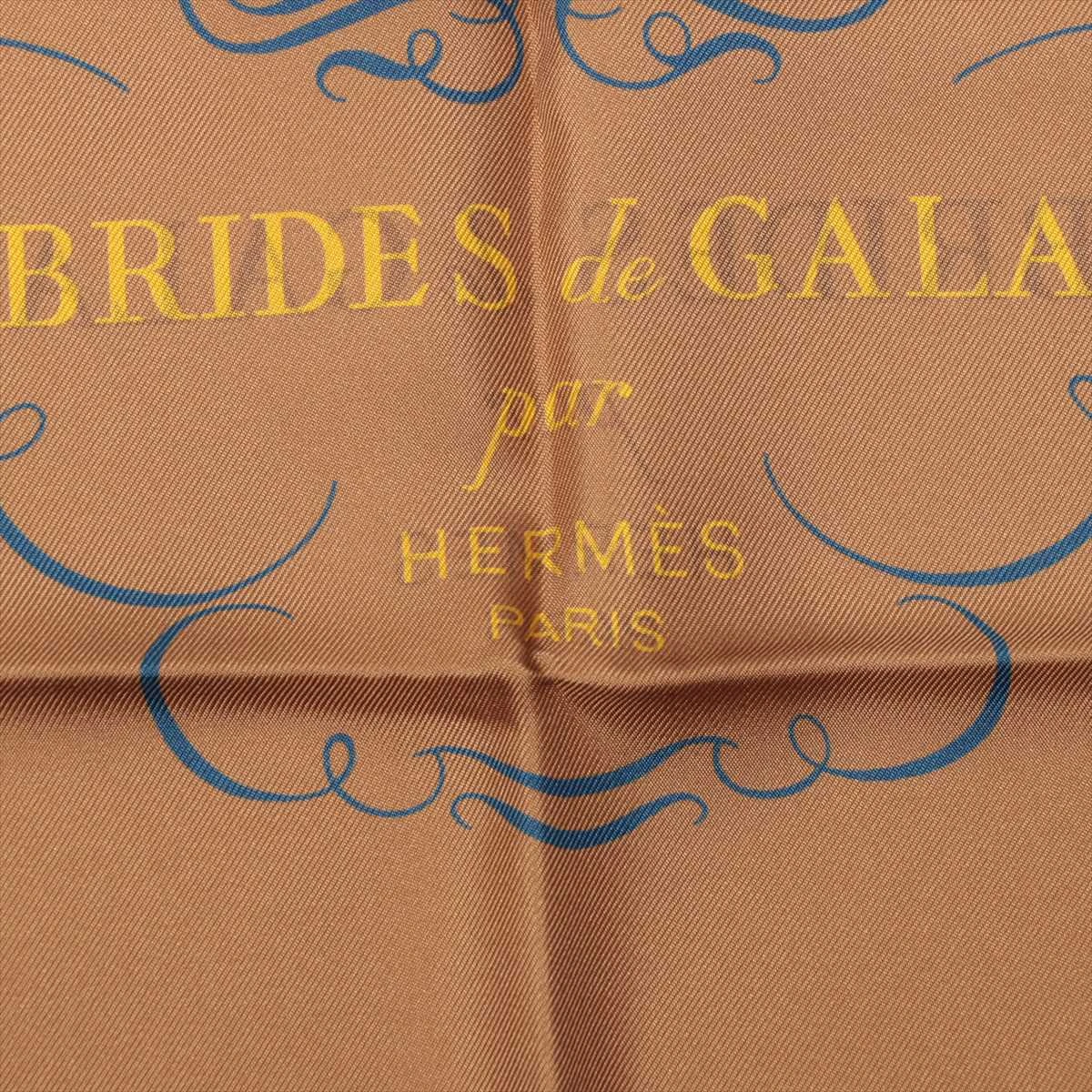 エルメス カレ90 BRIDES de GALA 式典用馬勒 スカーフ シルク