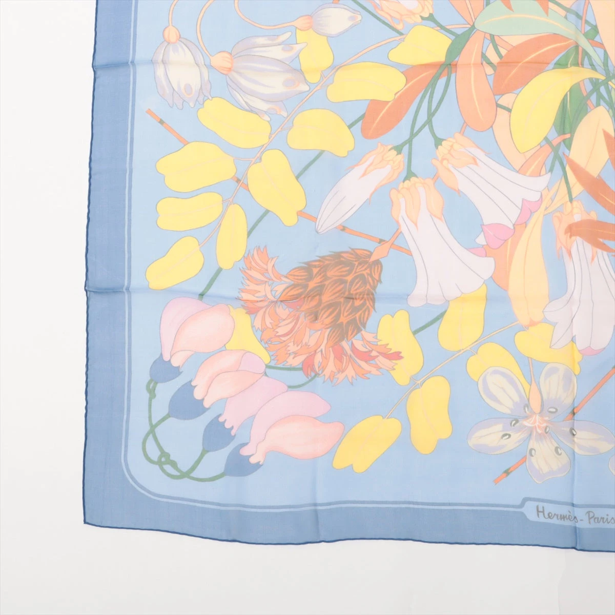 エルメス カレ90 Flora Graeca ギリシャの花 スカーフ シルク