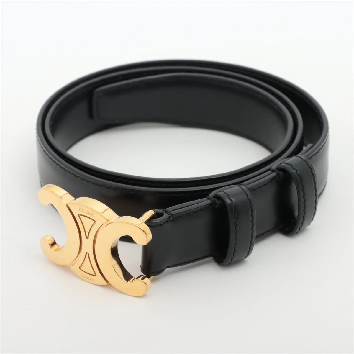 極美品 aLORS paris レザーベルト ベルト 3連 ゴールド ブラック aLORS Cintura(ベルト) Nera(黒) x Oro(ゴールド) – aLORS