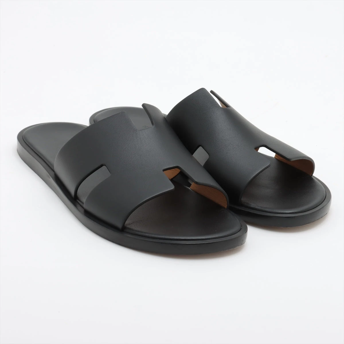 エルメス　レザーサンダル　イズミール　ゴールド　ブラウン　41 サンダル イズミール ゴールド 茶 41[H041141ZH] Sandals Izmir
