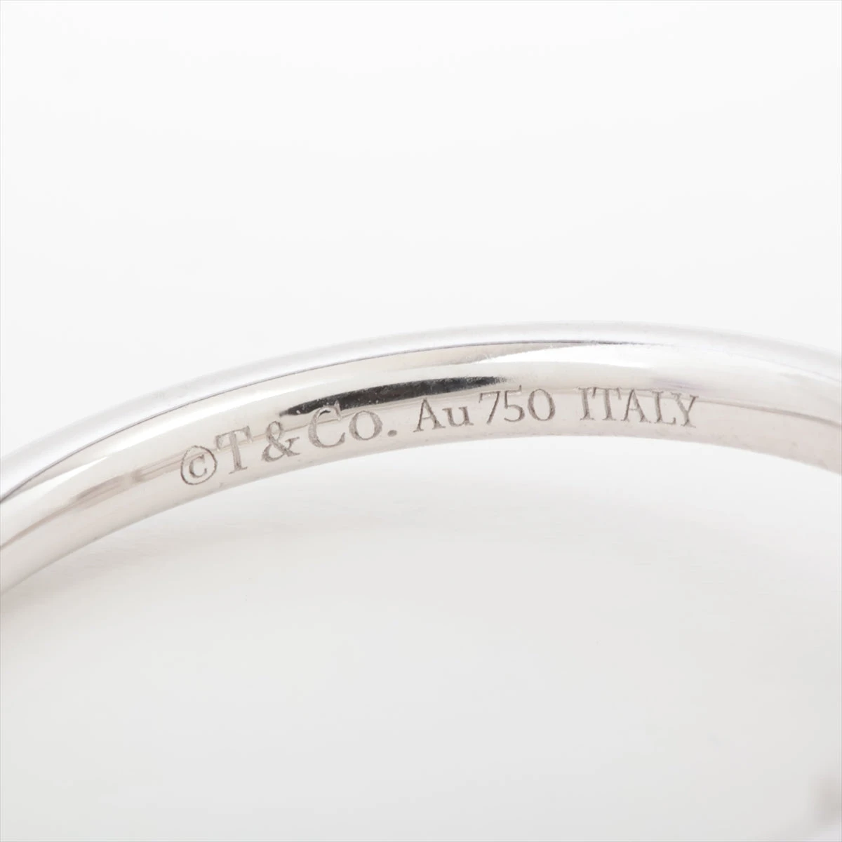 Tiffany&Co. Tワイヤー ダイヤリング AU750 WG 4号 Tiffany&Co. Tワイヤー ダイヤリング AU750 WG 4号