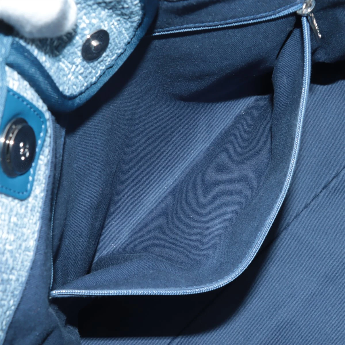 シャネル ドーヴィルGM ツイード×レザー チェーントートバッグ