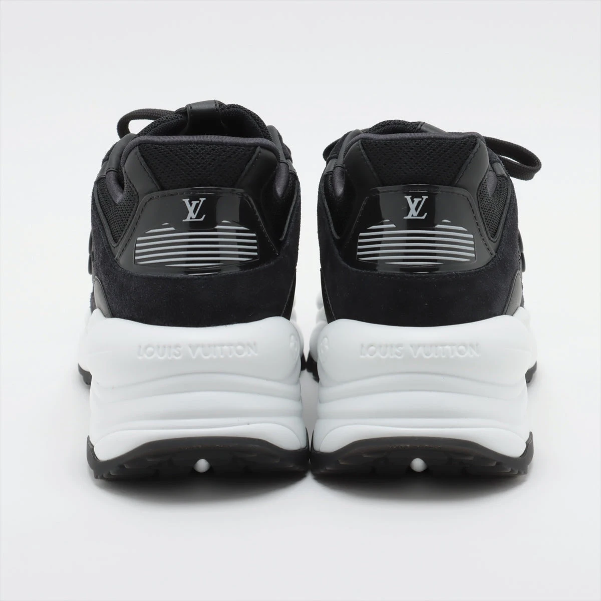 ヴィトン ラン55ライン 23年 メッシュ×レザー スニーカー 38