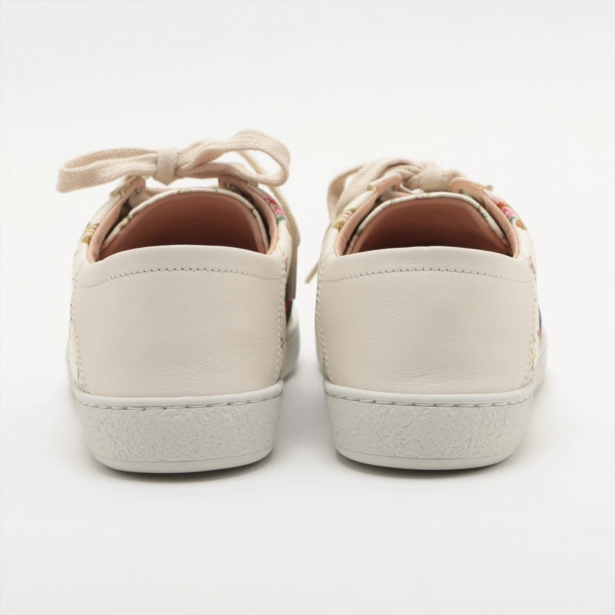 ■グッチ エースビーエンブロイダリー シェリーライン レザー スニーカー 37 GUCCI グッチ ローカットスニーカー エンブロイダリー 37/24cm BEE 蜂