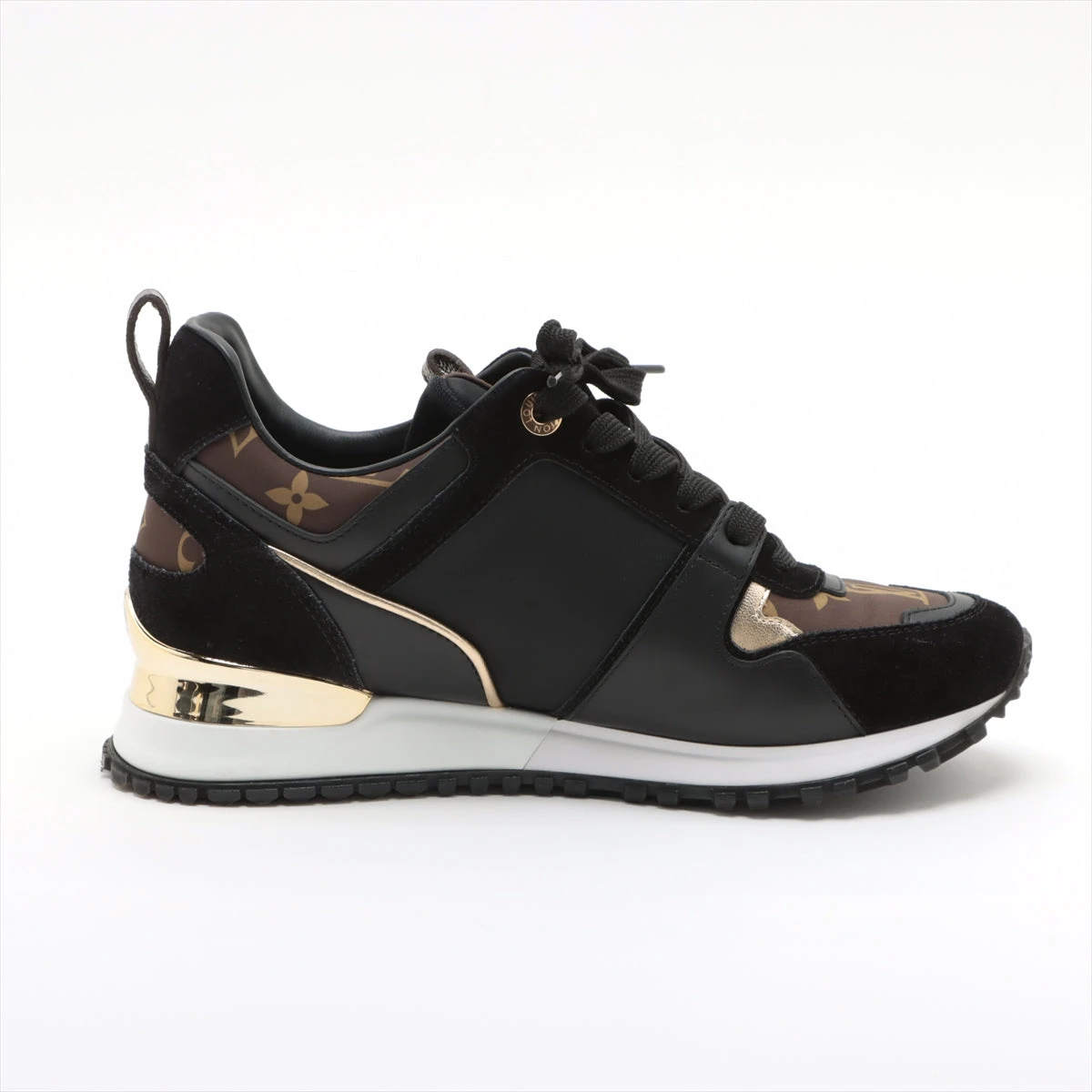 ヴィトン ランアウェイライン 22年 レザー×ファブリック スニーカー 36