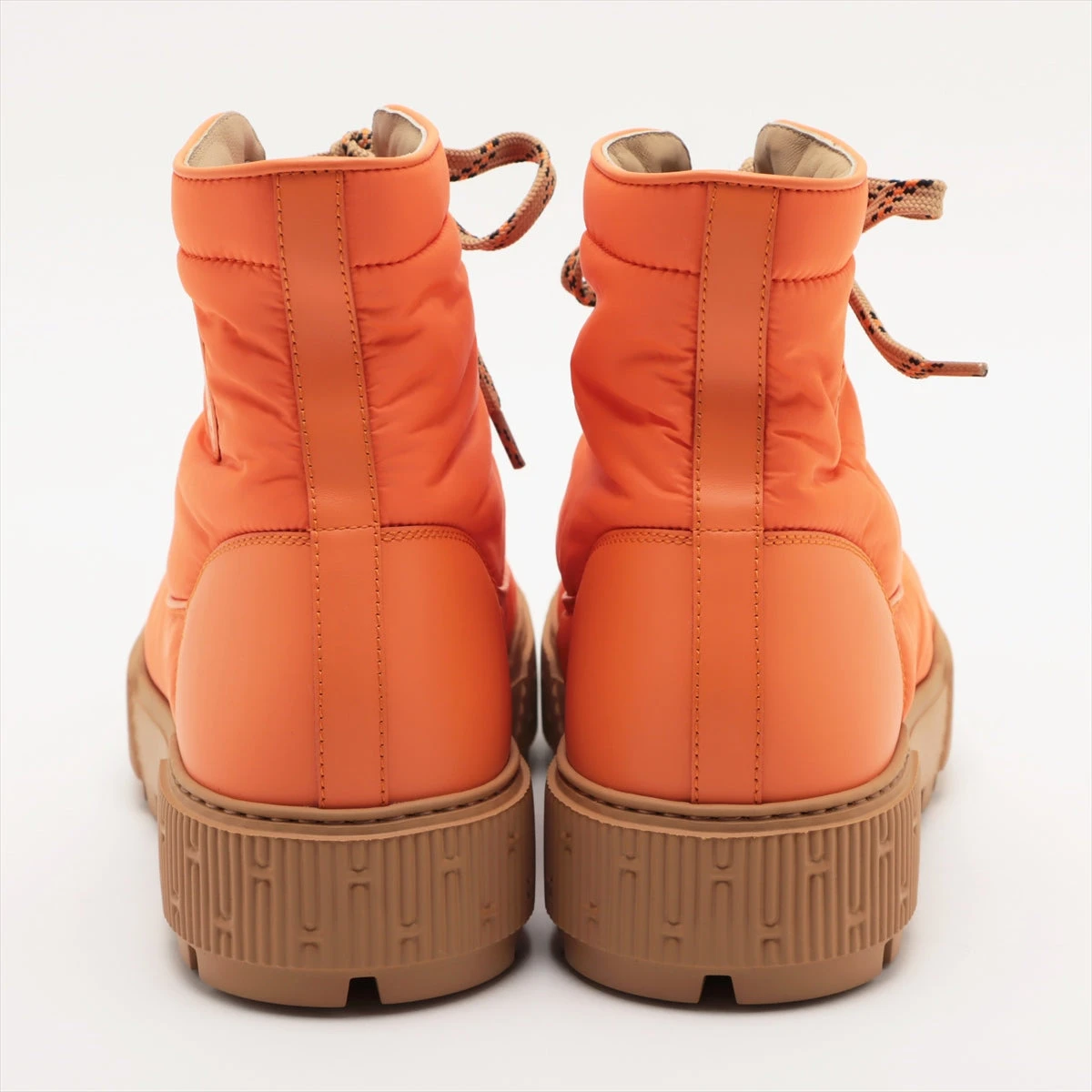 エルメス フレッシュ ブーツ ナイロン レザー HERMES - エルメス ショートブーツ フレッシュ ナイロン/レザー