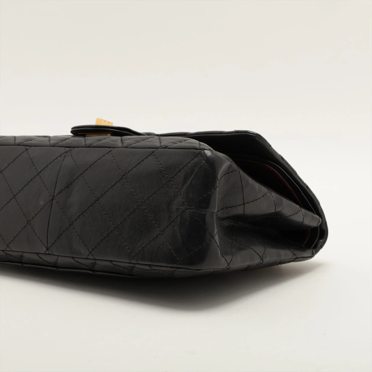 シャネル マトラッセ 2.55 マキシ ヴィンテージカーフ ダブルフラップ