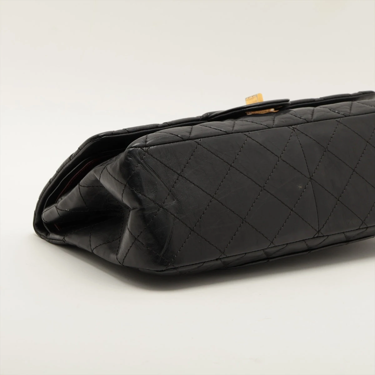 シャネル マトラッセ 2.55 マキシ ヴィンテージカーフ ダブルフラップ