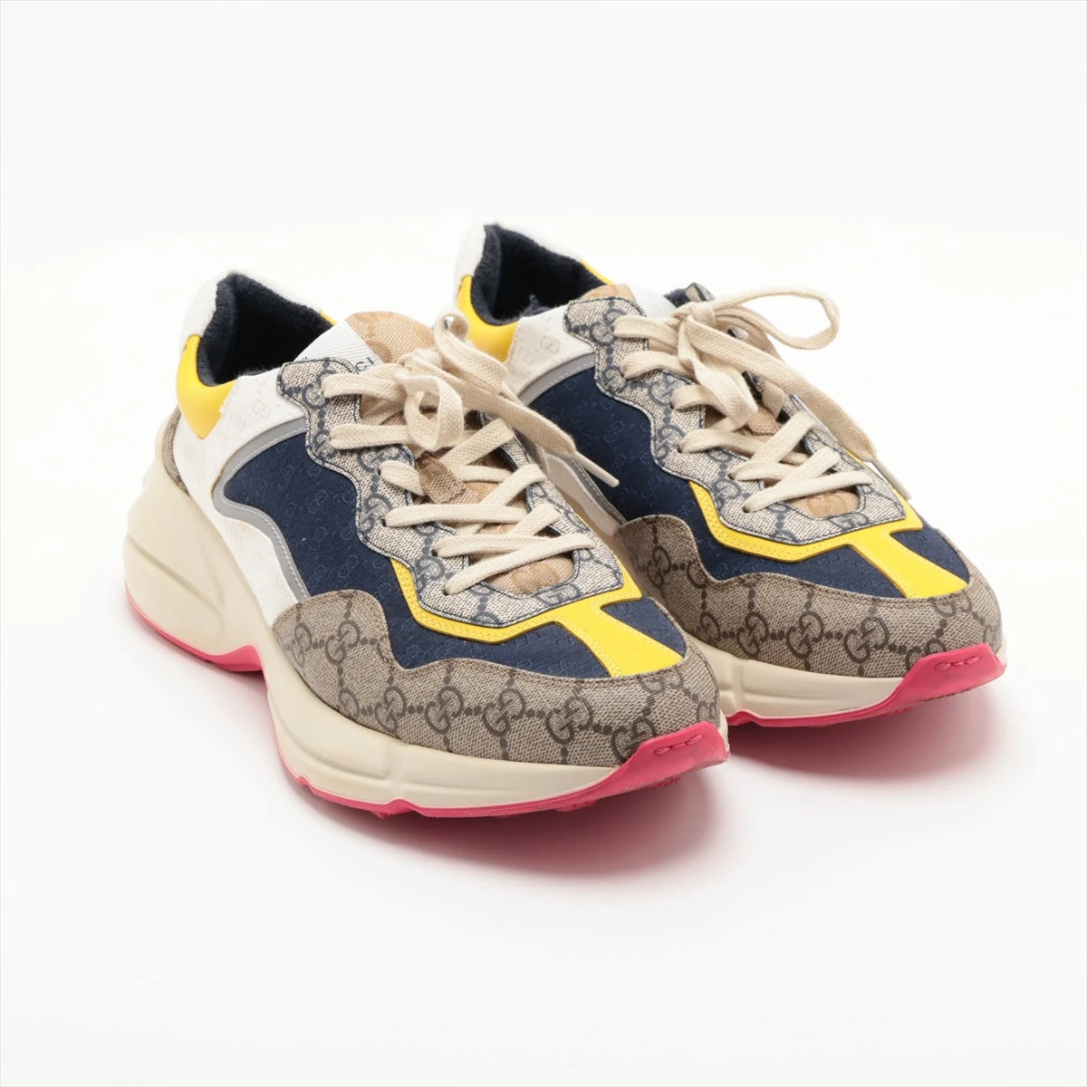 GUCCI　グッチ キャンバス サンダル 9 メンズ マルチカラー 未使用 箱 グッチ GGキャンバス キャンバス×レザー サンダル 9 メンズ