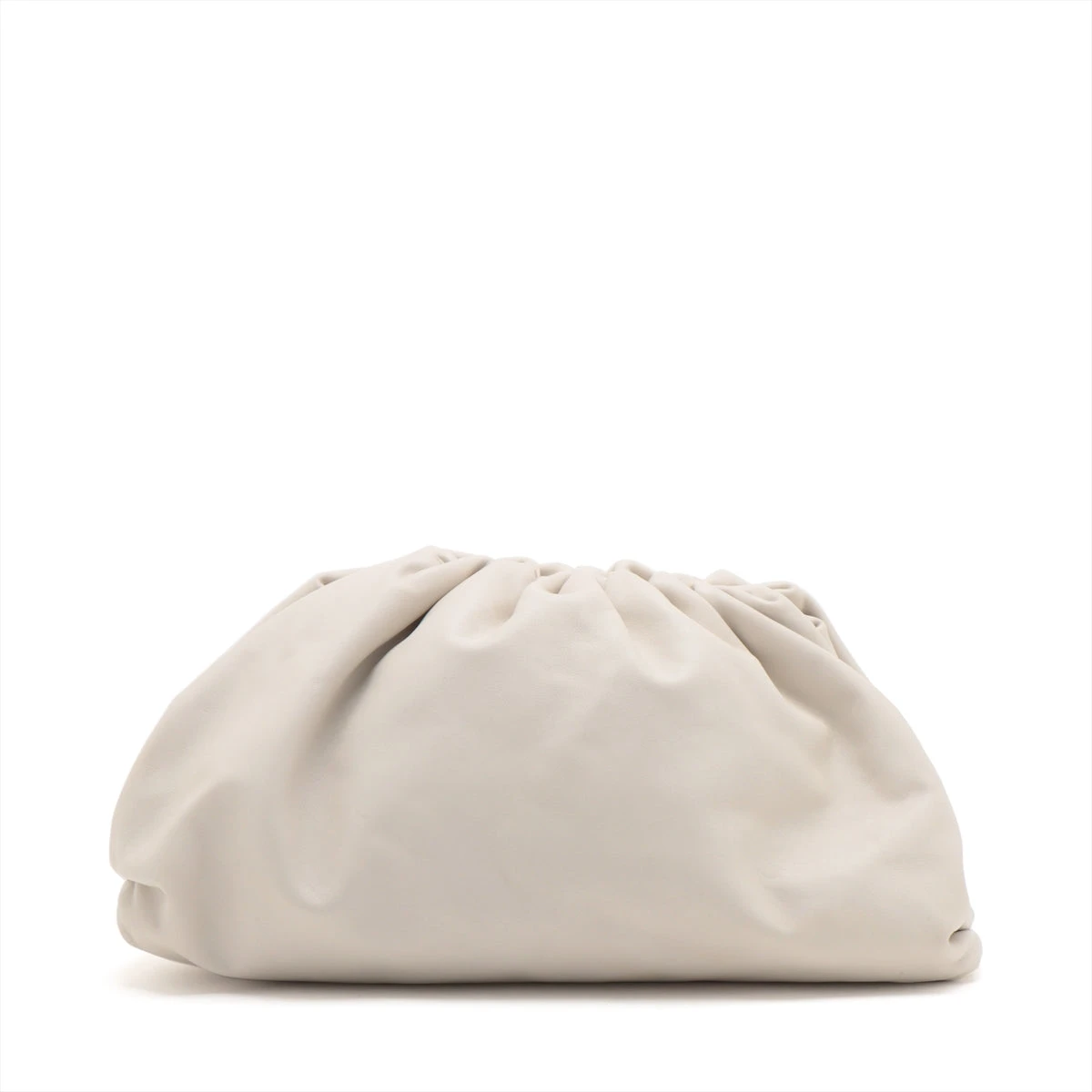 ボッテガヴェネタ ザ ポーチ レザー クラッチバッグ ベージュ A2690949  