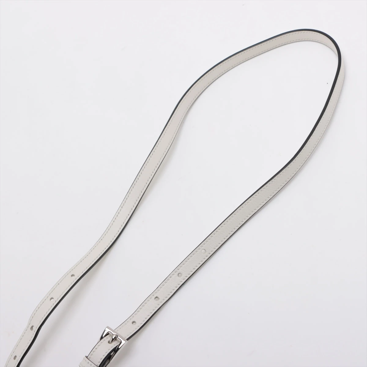 プラダ トライアングル レザー 2WAYハンドバッグ ホワイト 1BA333 