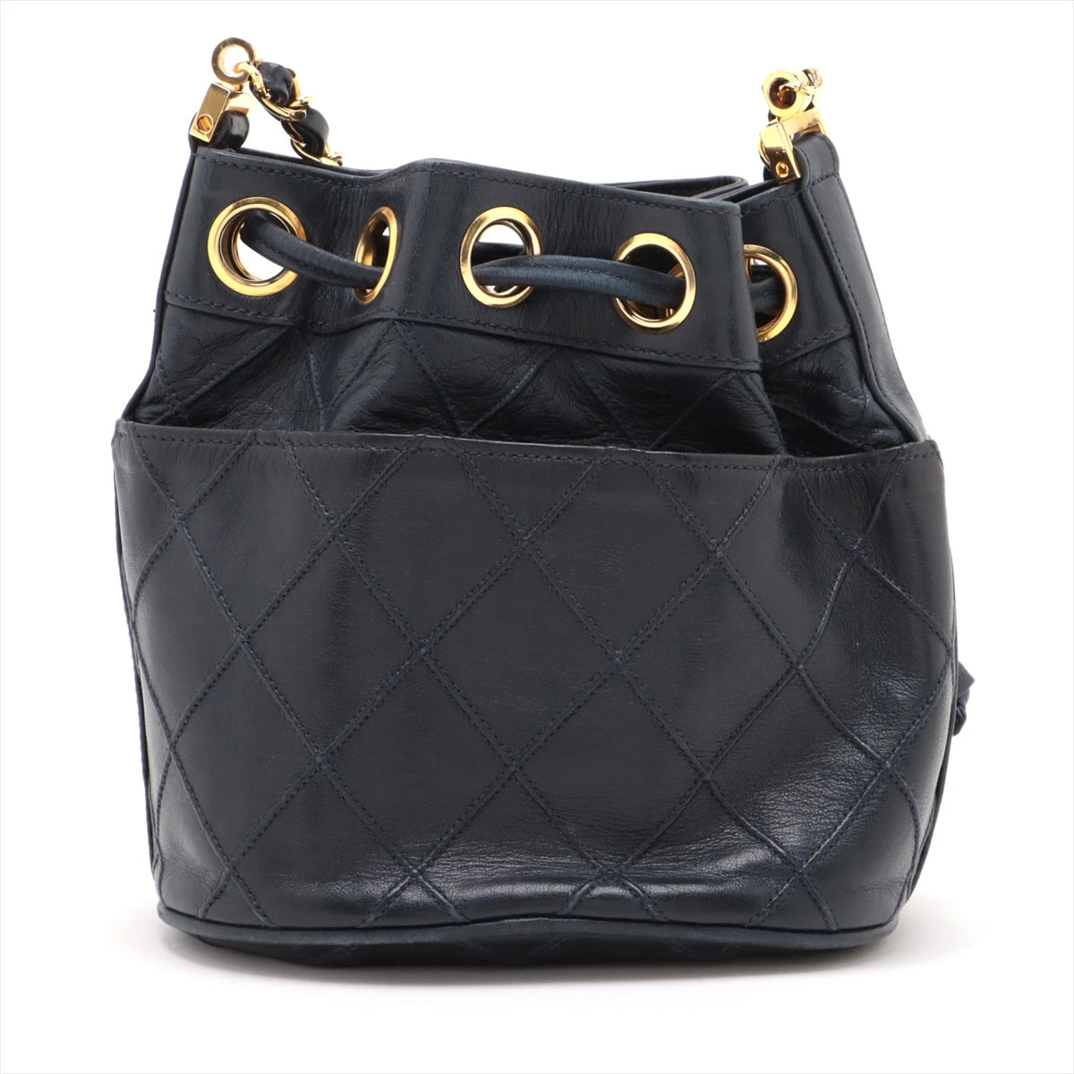 シャネル ビコローレ ラムスキン チェーンショルダーバッグ 巾着