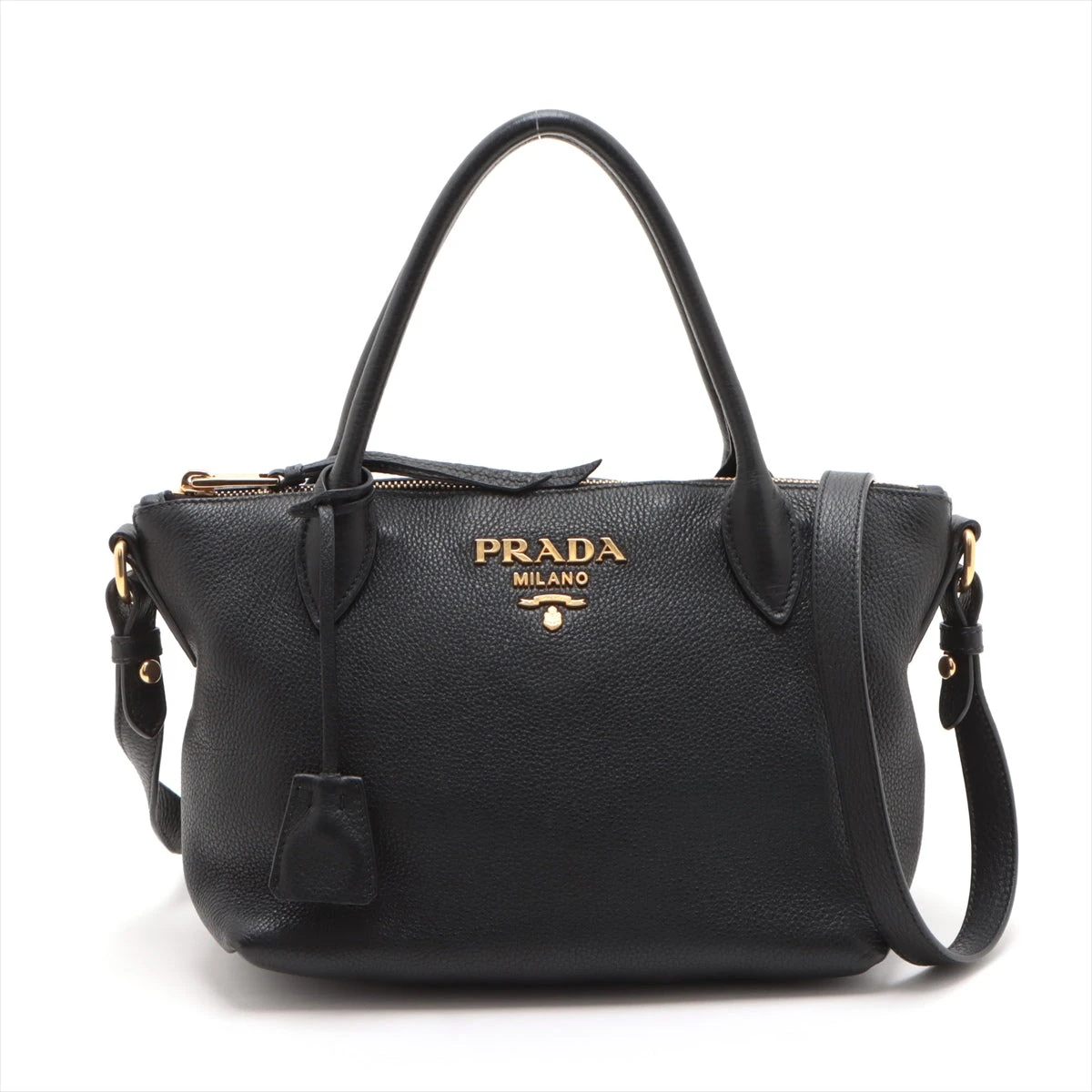 プラダ ヴィッテロダイノ 2WAYハンドバッグ ブラック 1BA111 A2689327  