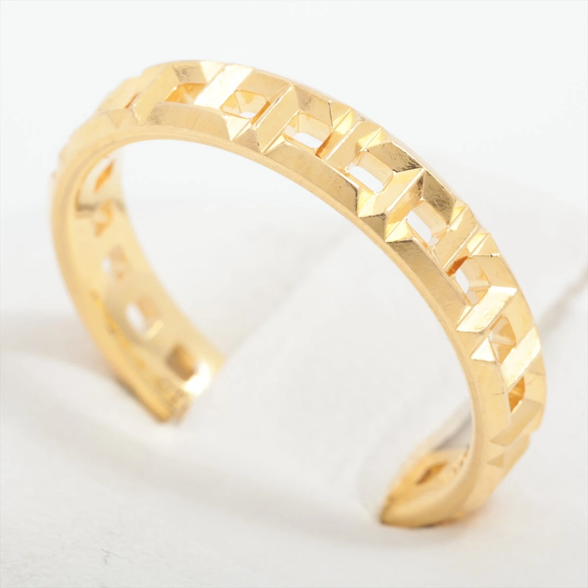 美品 Tiffany ティファニー Tトゥルーナロー リング K18YG 7号 美品 Tiffany ティファニー Tトゥルーナロー リング K18YG 7号