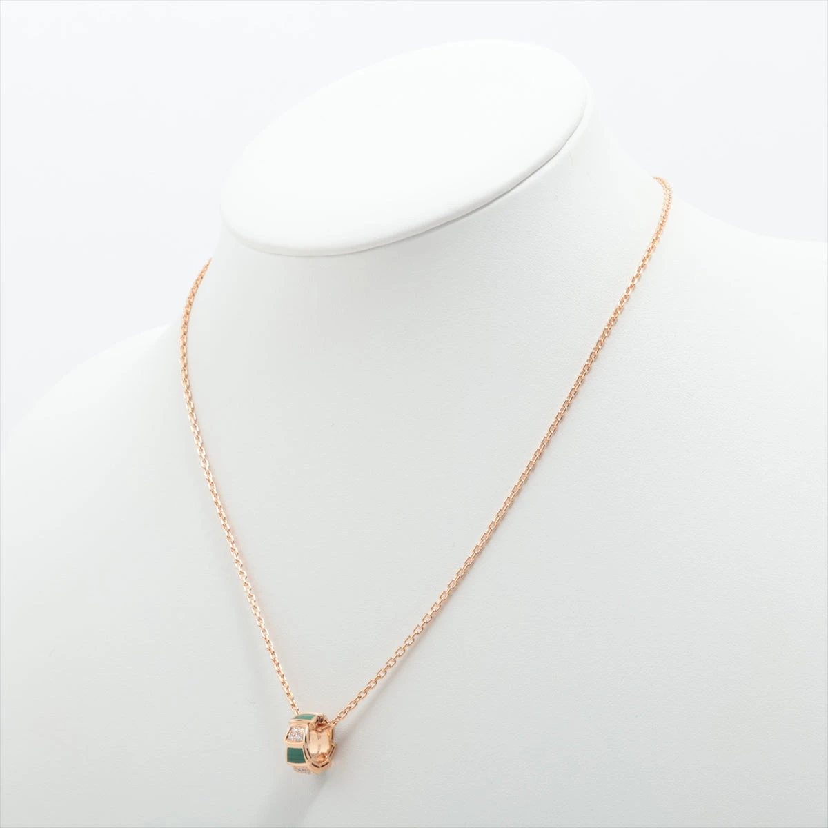美品★ブルガリ セルペンティ ヴァイパー ネックレス（ダイヤモンド・マラカイト） 楽天市場】ブルガリ BVLGARI セルペンティ K18PG マラカイト