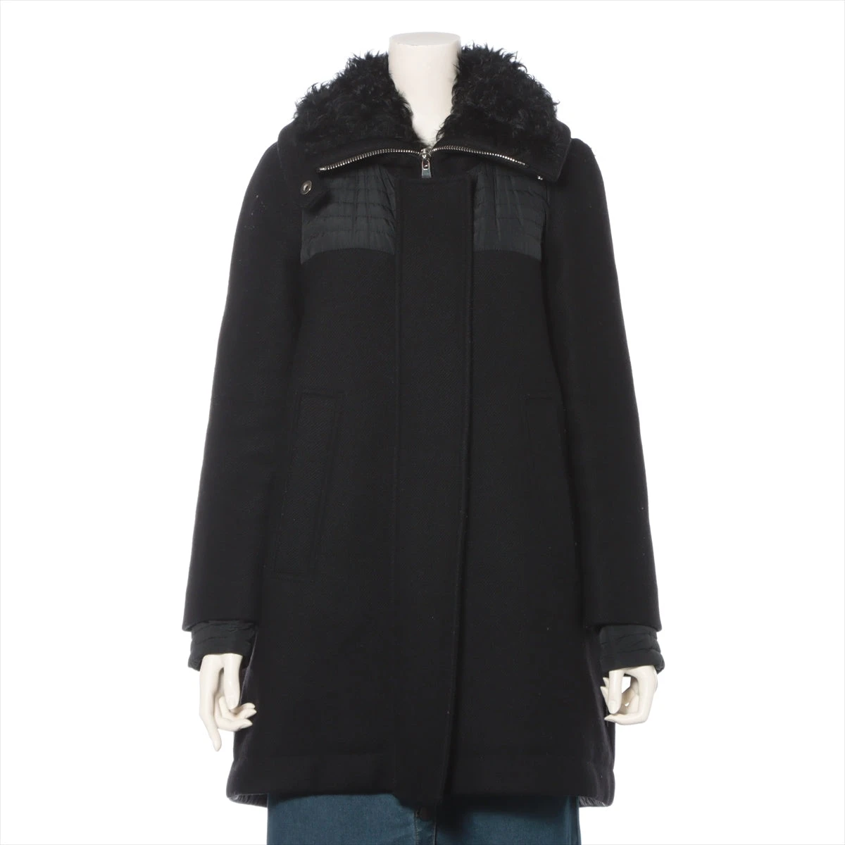 モンクレール ERIDAN 14年 ウール×ナイロン ダウンコート 3 レディース