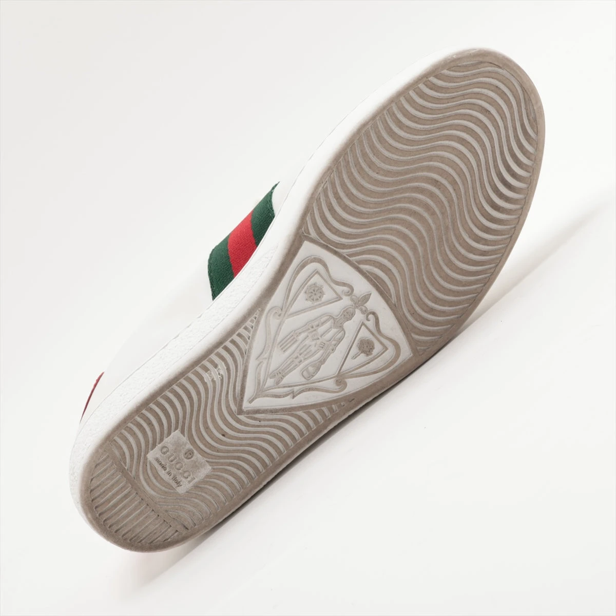 A17099 グッチ シェリーライン レザースニーカー ホワイト 37 未使用級✨GUCCI グッチ スニーカー シェリーライン 靴 ホワイト