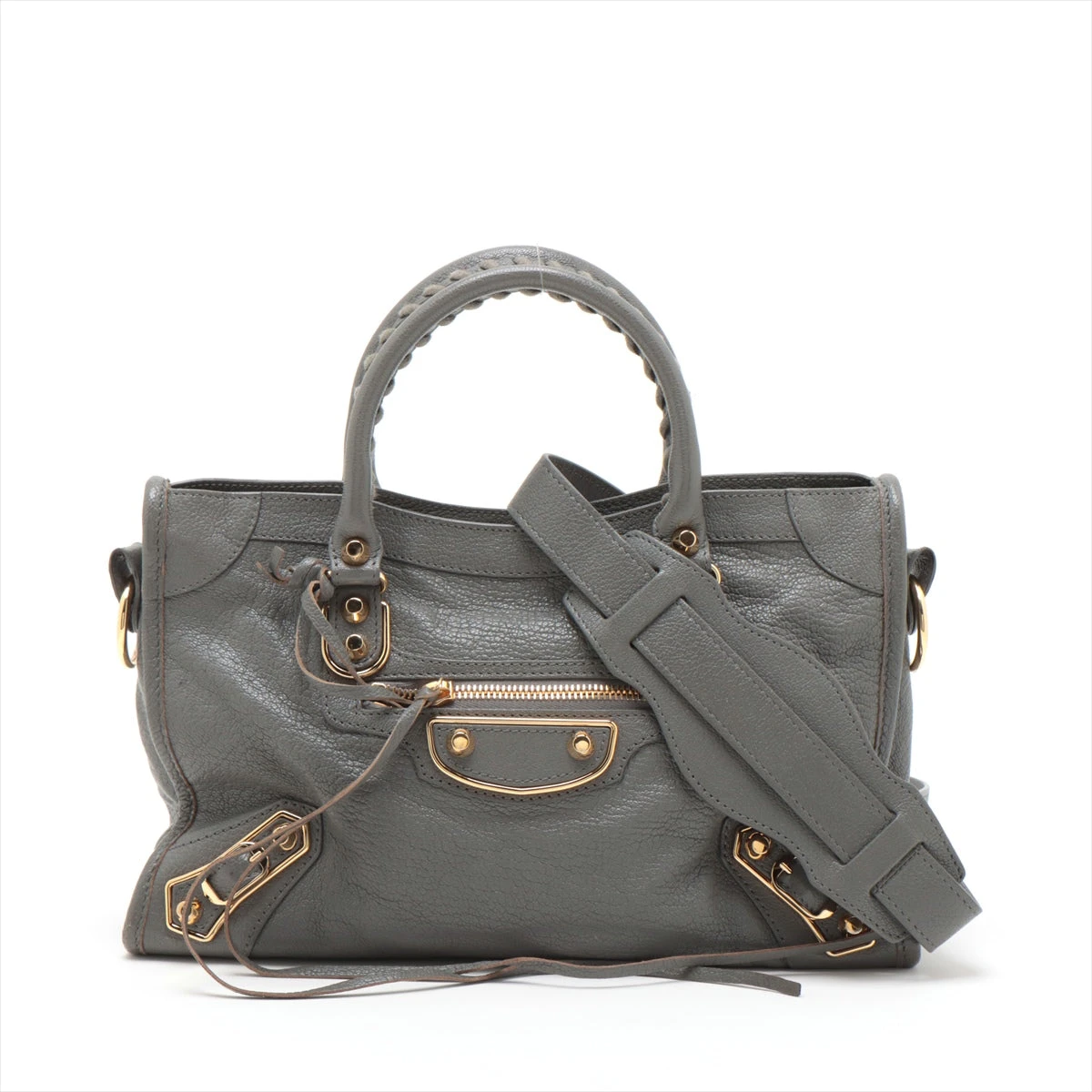 BALENCIAGA バレンシアガ シティ メタリックグレー 2way BALENCIAGA バレンシアガ シティ メタリックグレー 2way