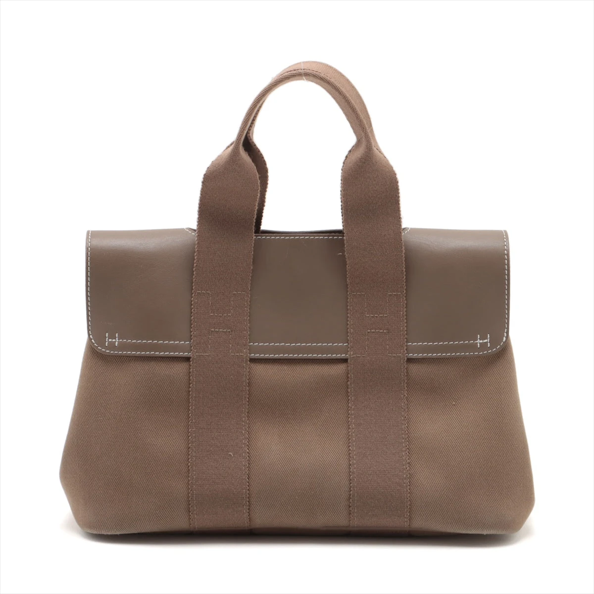 HERMES エルメス ヴァルパライソ トワルシェブロン PM ブラウン