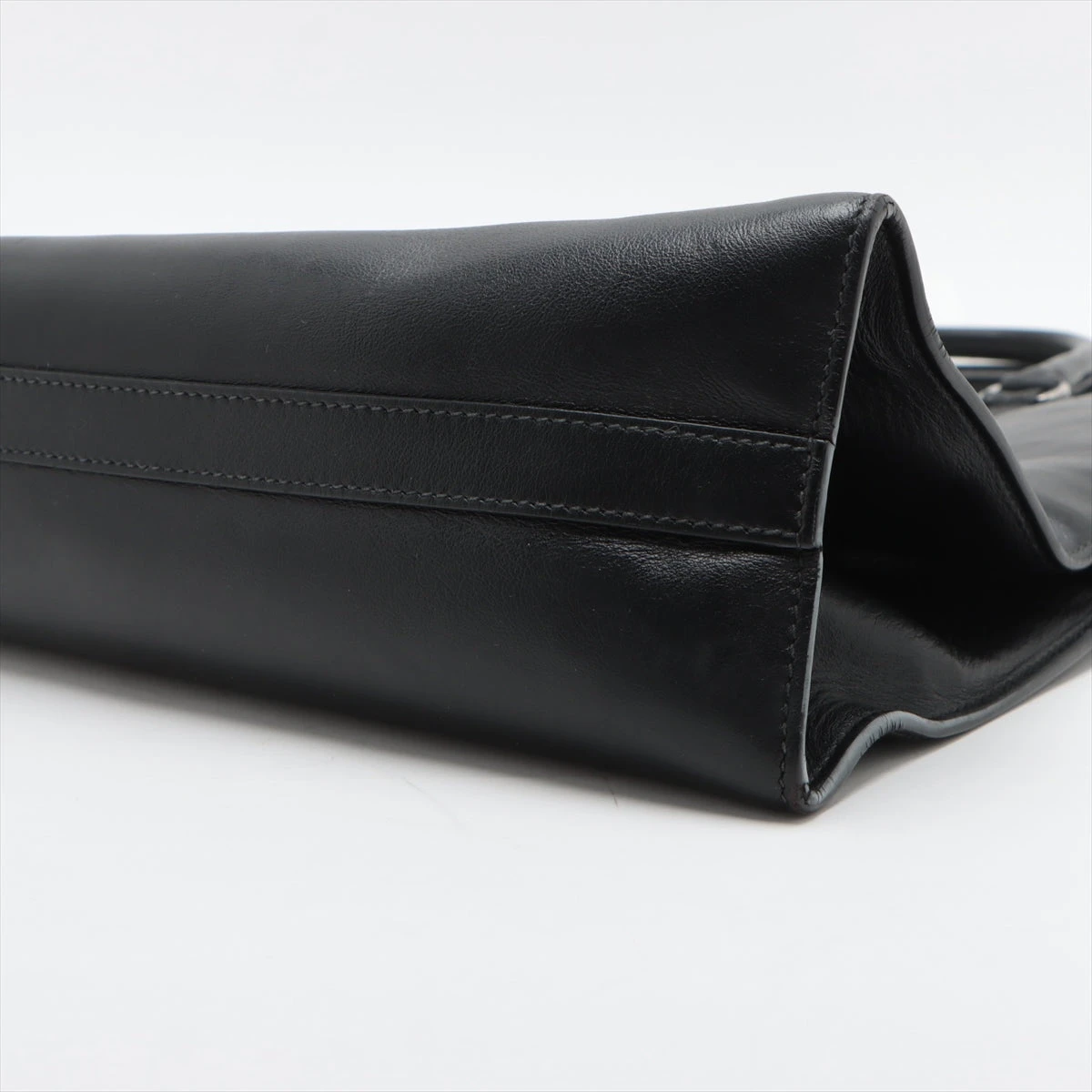 プラダ PRADA トライアングルロゴトート 2VG084 ブラック カーフ