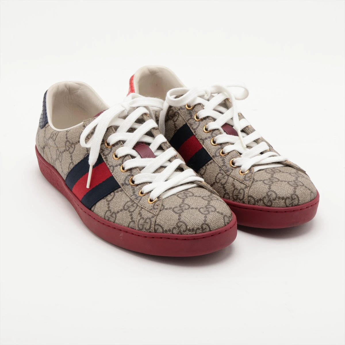 グッチ　エース　スニーカー　花柄　ローズ　レザー　ファブリック シェリーライン GUCCI グッチ エース スニーカー 花柄 ローズ レザー
