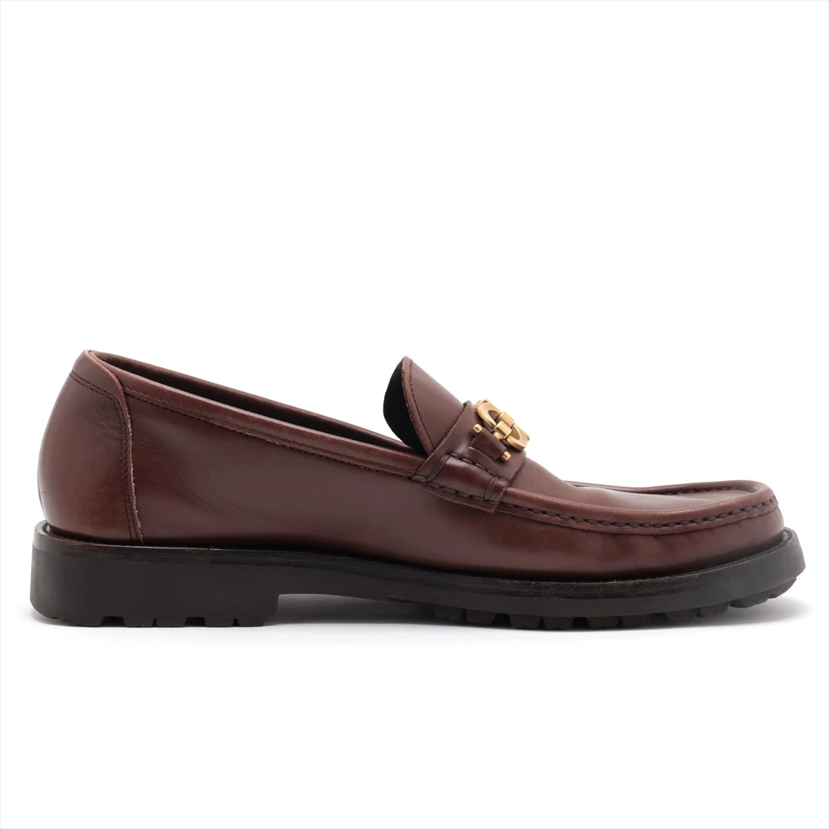 フェラガモ　ブラウン ローファー　エレガント Salvatore Ferragamo (サルヴァトーレフェラガモ) レザー