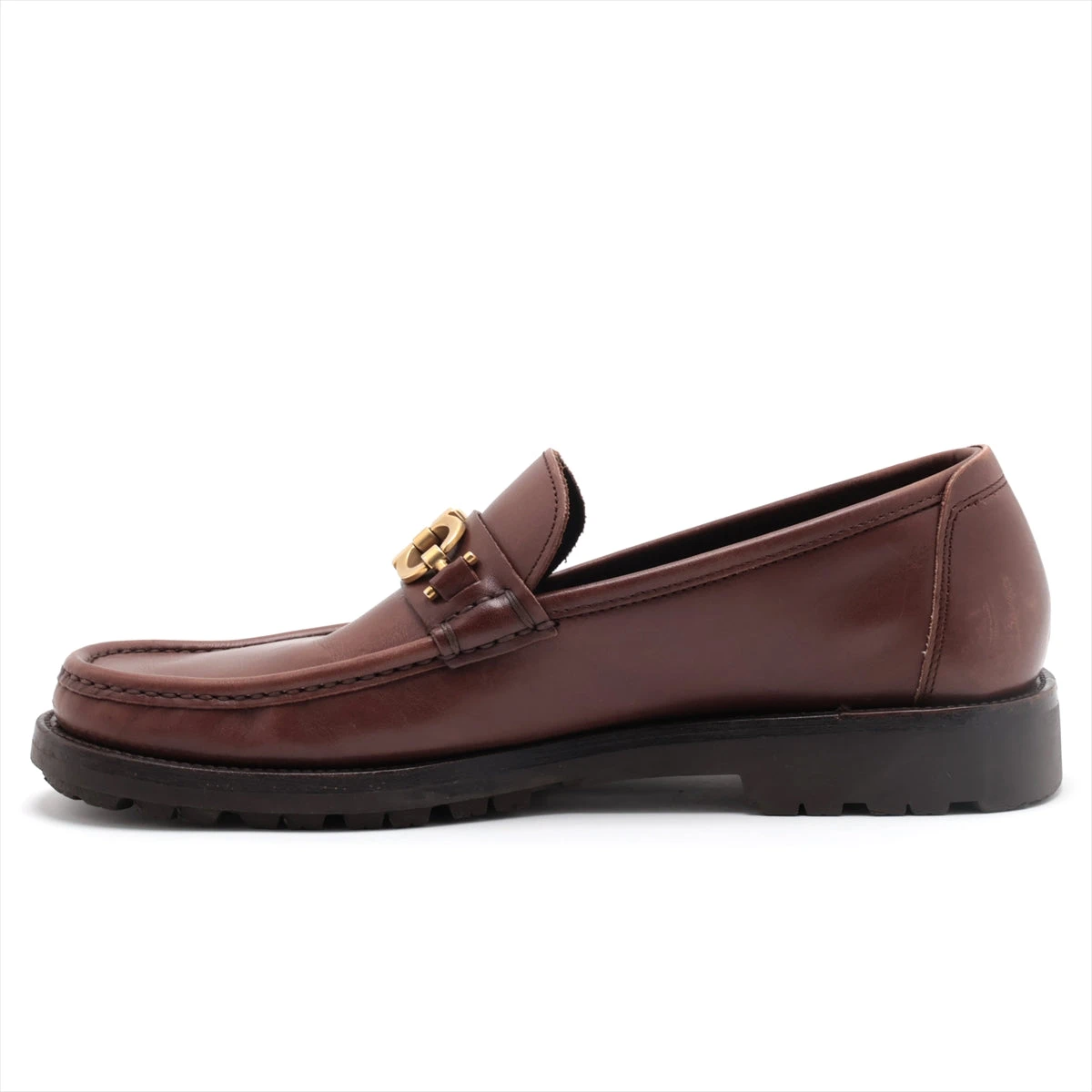 フェラガモ　ブラウン ローファー　エレガント Salvatore Ferragamo (サルヴァトーレフェラガモ) レザー
