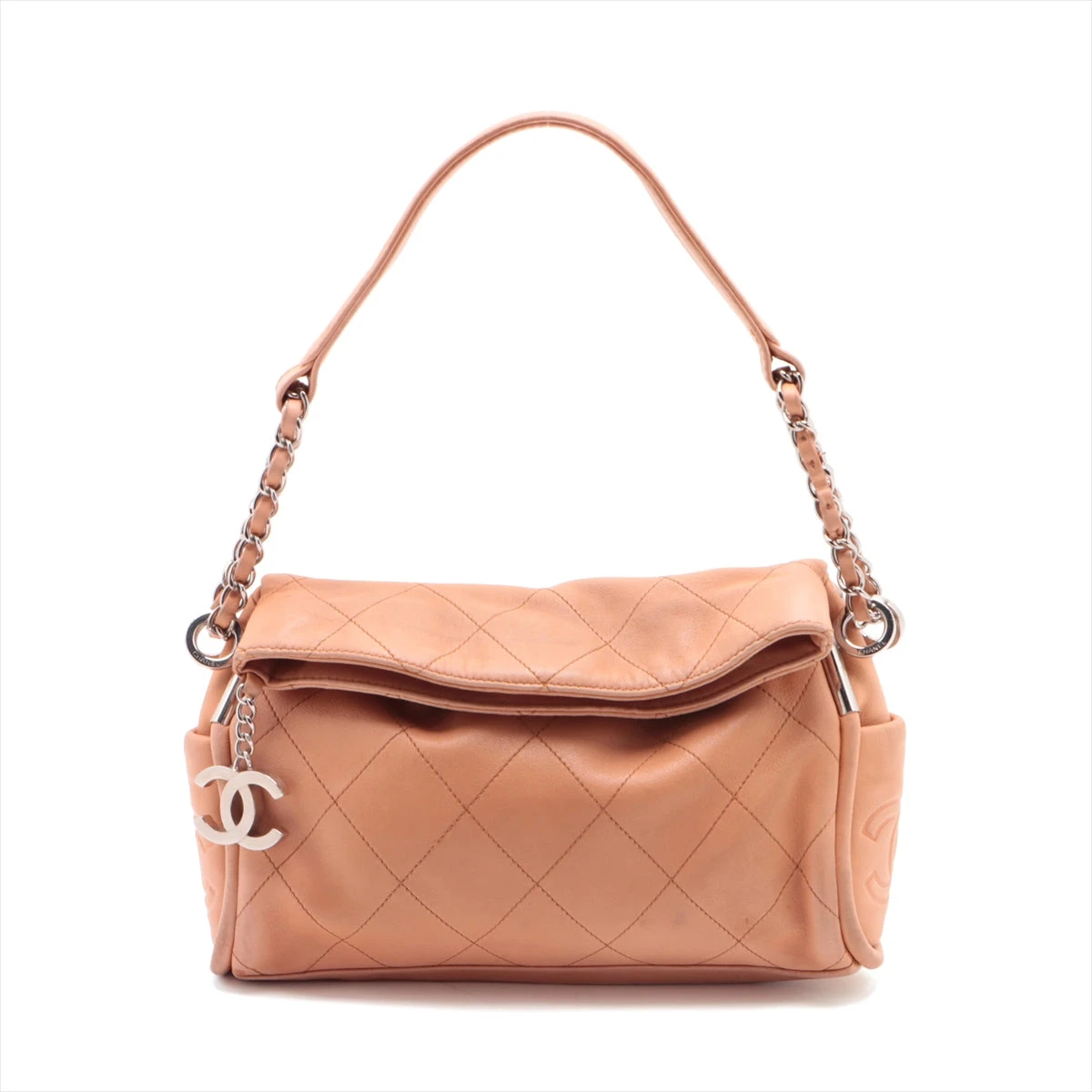 CHANEL ショルダーバッグ ベージュ/ピンク 楽天市場】【中古】CHANEL シャネル パイソン マトラッセ ダブル