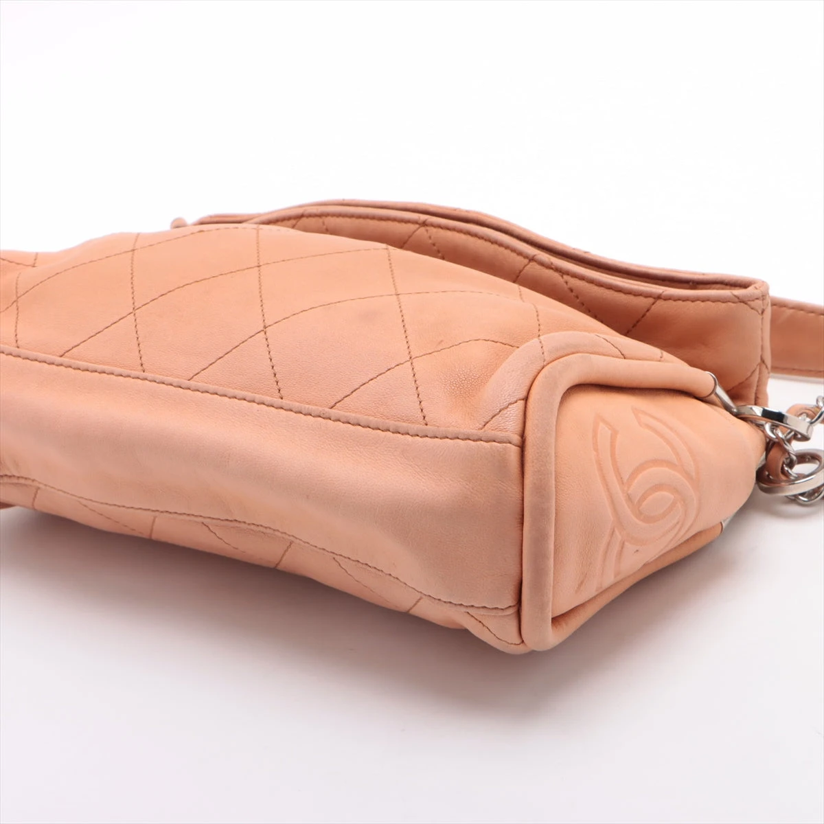 CHANEL ショルダーバッグ ベージュ/ピンク 楽天市場】【中古】CHANEL シャネル パイソン マトラッセ ダブル