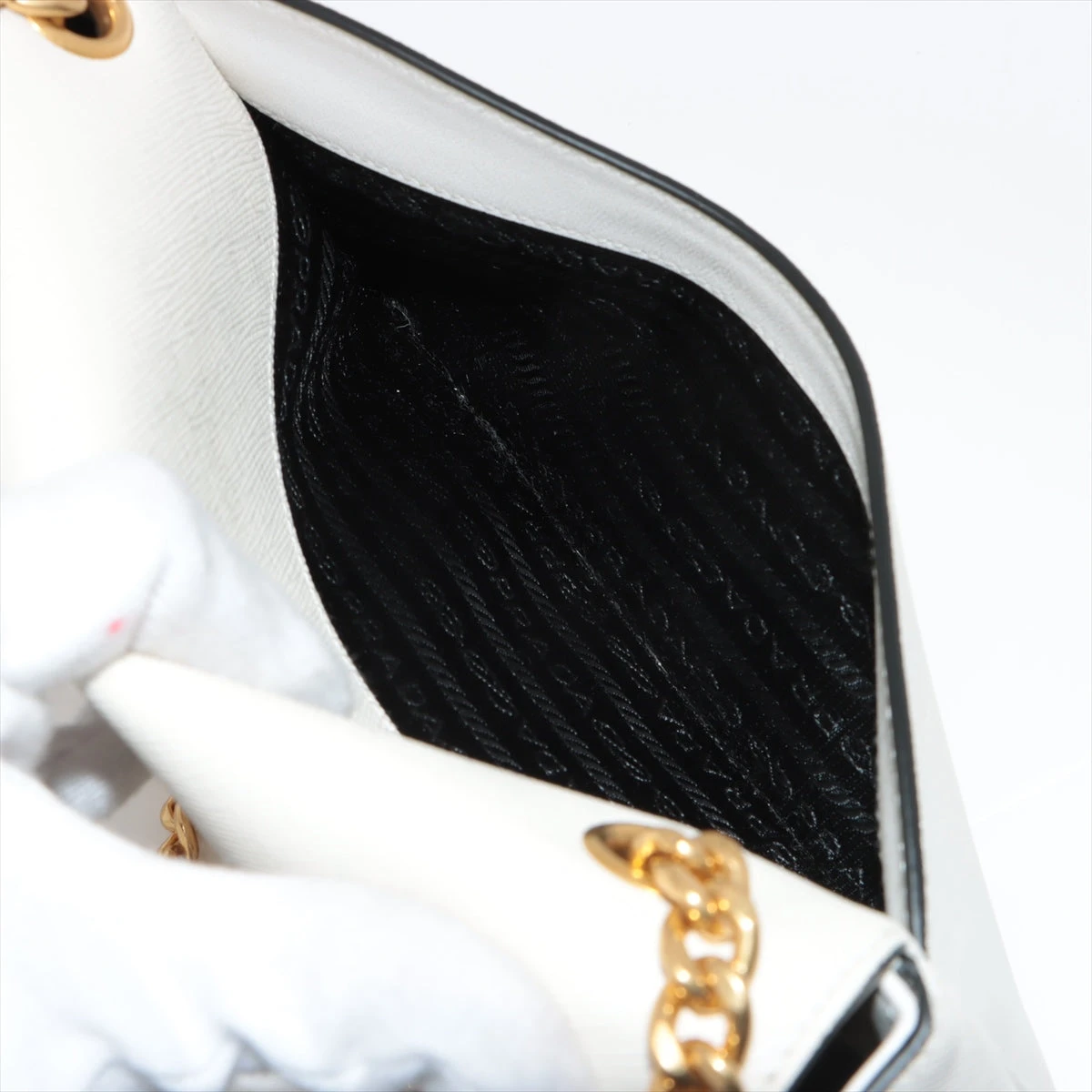 （新品）PRADA プラダ チェーン フラップ バッグ 1BD193 PRADA プラダ バッグ ショルダーバッグ 斜めがけ チェーン