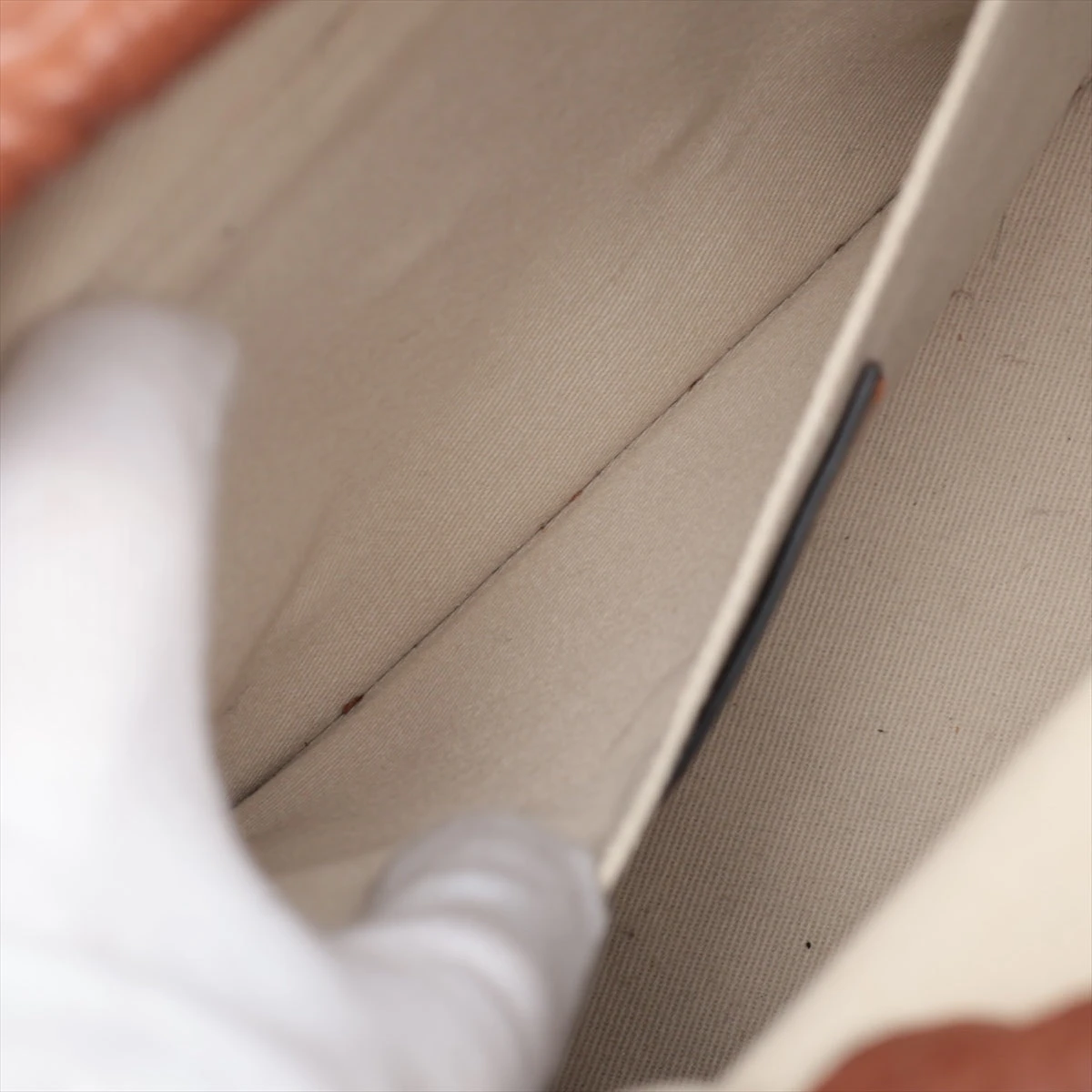 ヴァレンティノ Vロゴ ラタン×レザー カゴバッグ ブラウン TW020291