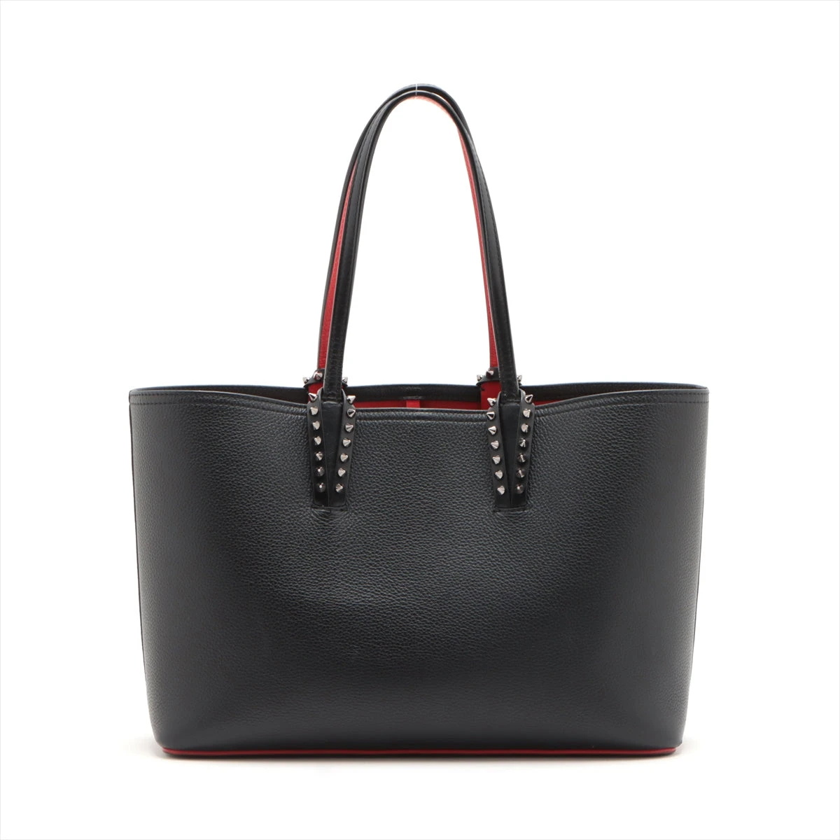 クリスチャンルブタン カバタ レザー×ラバー トートバッグ