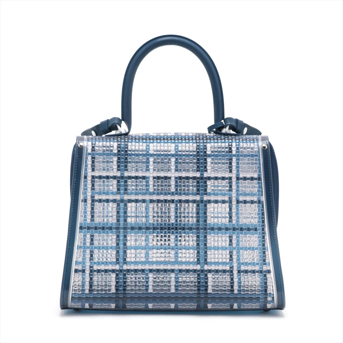 デルボー ブリヨンMM ビニール×ラバー 2WAYハンドバッグ