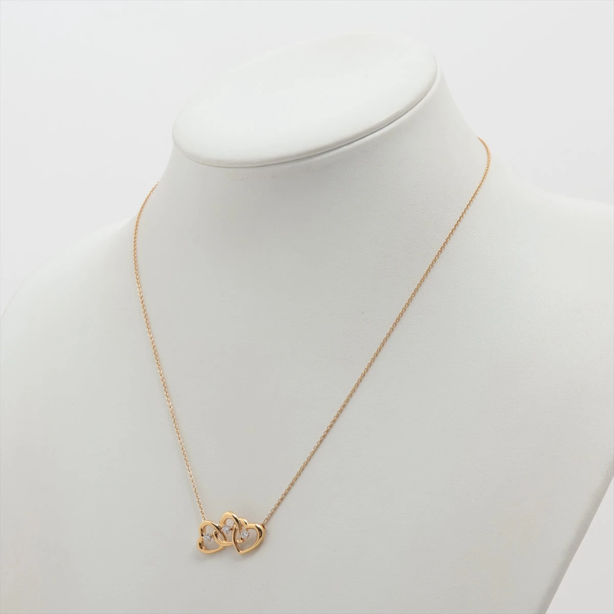 ティファニー　ネックレス　トリプルハート TIFFANY&Co. ティファニー トリプルハート ネックレス 18金 K18