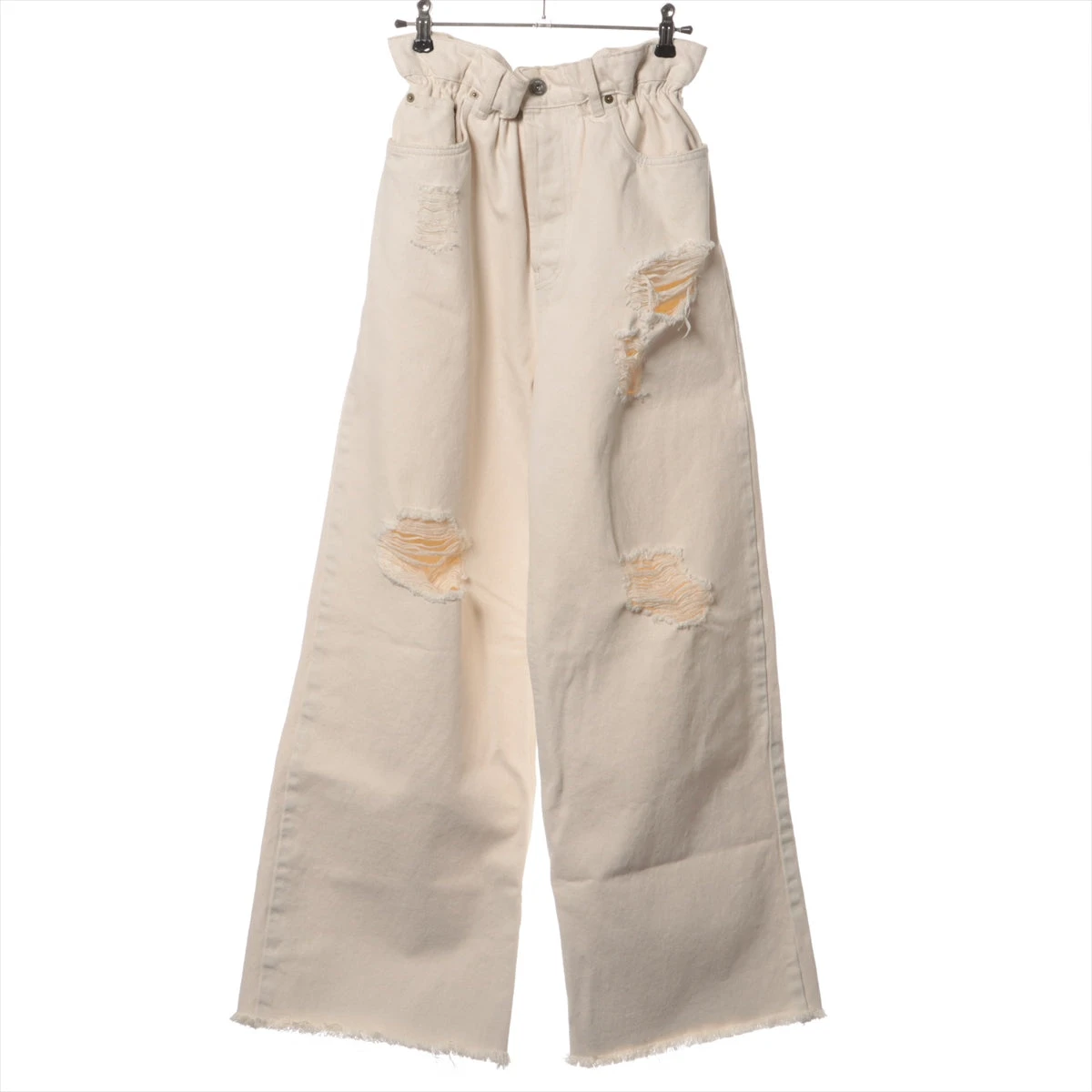 ミュウミュウ 21年 コットン×ポリエステル デニムパンツ 25S