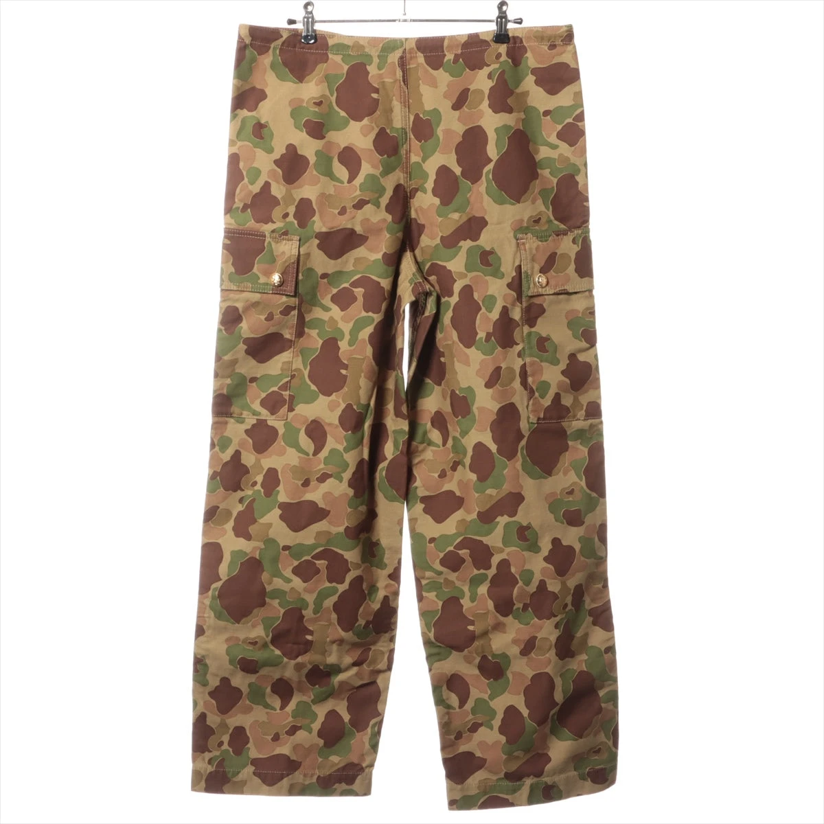 セリーヌ 22AW コットン カーゴパンツ 38 レディース グリーン