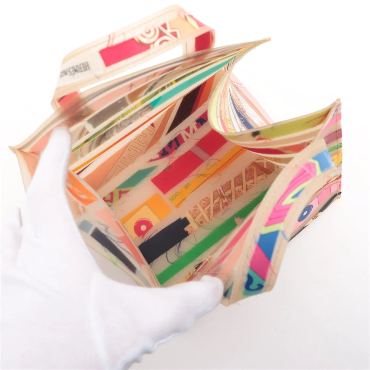 【希少】エルメス　ルーブル美術館　限定品　バンドバッグ　ビニール　マルチカラー 希少】エルメスルーブル美術館限定品バンドバッグビニールマルチカラー