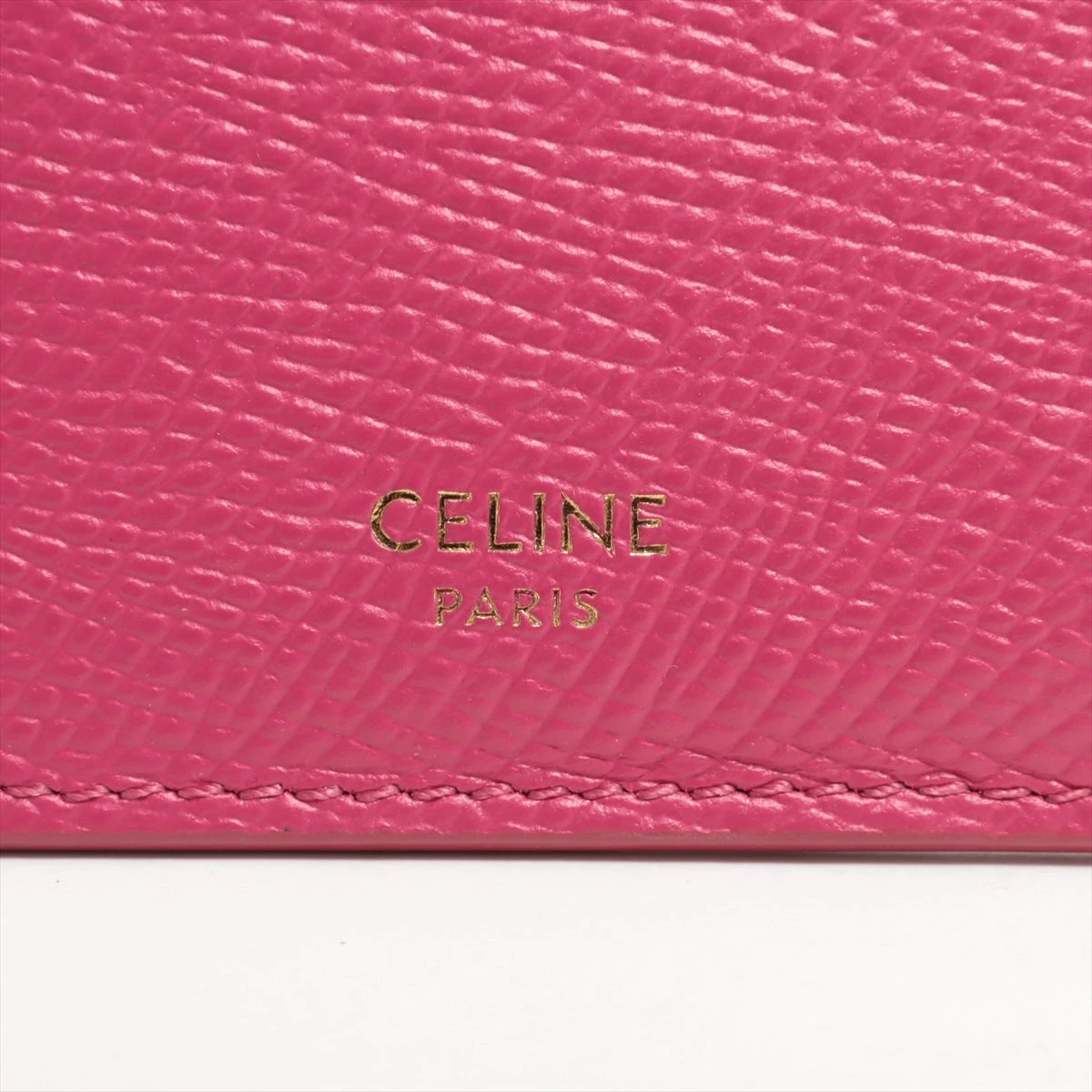 セリーヌ レザー カードケース ピンク A2701774｜中古ブランド品